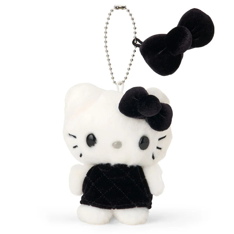 Hello Kitty Miniature Quilt Mascot Plush [Black]