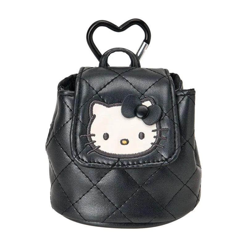Hello Kitty Miniature Quilt Backpack Mini Pouch [Black]
