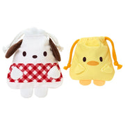 Pochacco "Pochacco Loves Pi-chans" Drawstring Bag Set