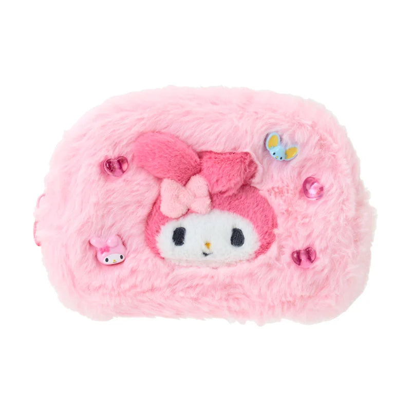 My Melody "Tokimeki Pop Beads" Fur Pouch