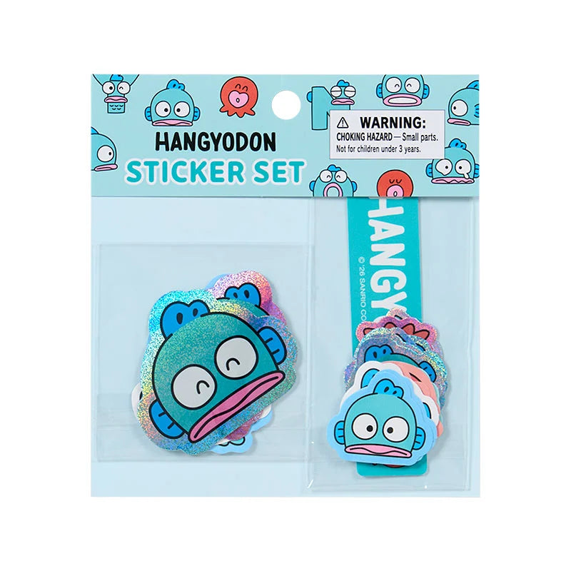 Hangyodon "Hangyodon & Badtz-Maru Funny Face" Sticker Flakes
