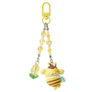 PomPomPurin "Flower-loving Bee" Beaded Keychain