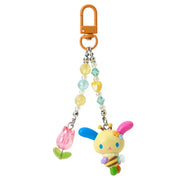 Usahana "Flower-loving Bee" Beaded Keychain