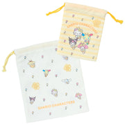 Sanrio Character "Flower-loving Bee" Drawstring Bag Set
