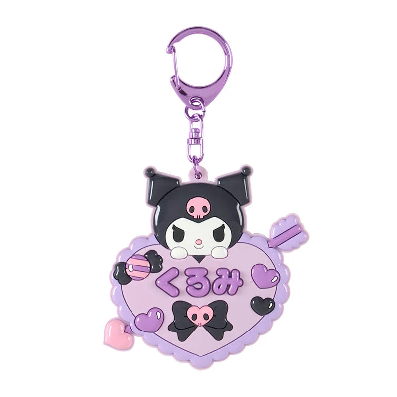 Kuromi "Sanrio School" Mirror Keychain