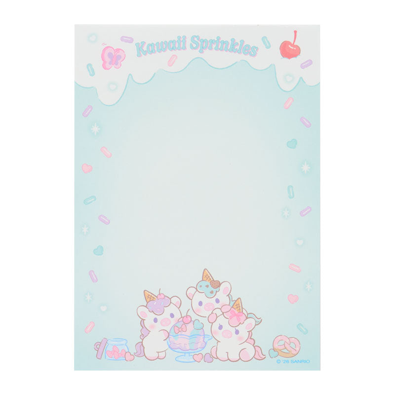 Sanrio HappilinaFriends Kawaii Sprinkles Memo Pad
