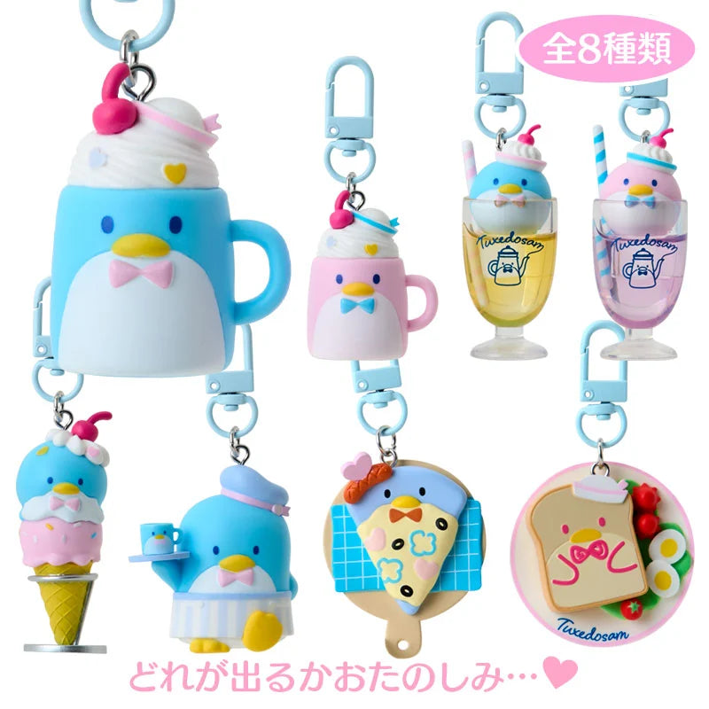 Tuxedo Sam Cafe Mascot Keychain Blind Box