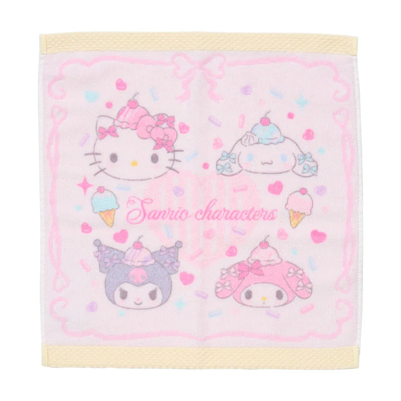 Pre Order Sanrio Characters "Dreamy Ice Parlor" Hand Towel