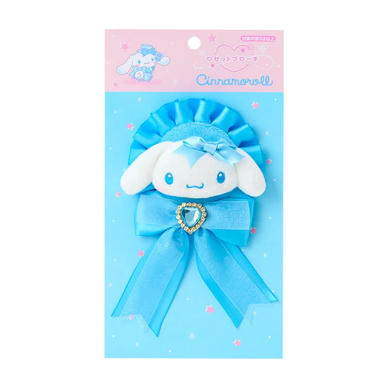 Pre Order Cinnamoroll "Colorful Dress" Rosette Brooch