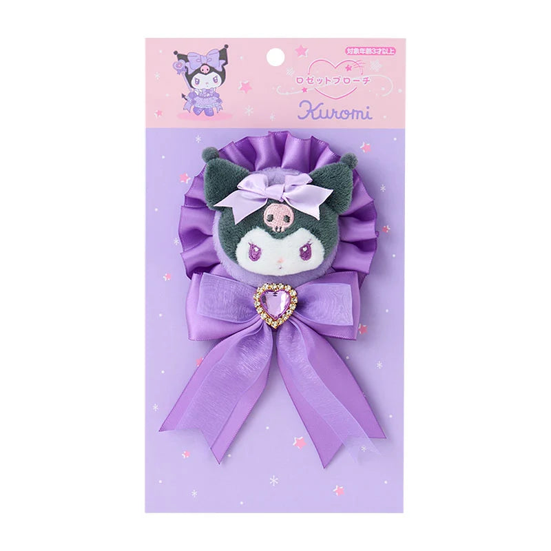 Pre Order Kuromi "Colorful Dress" Rosette Brooch