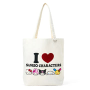 Pre Order "I LOVE SANRIO CHARACTERS" Tote Bag