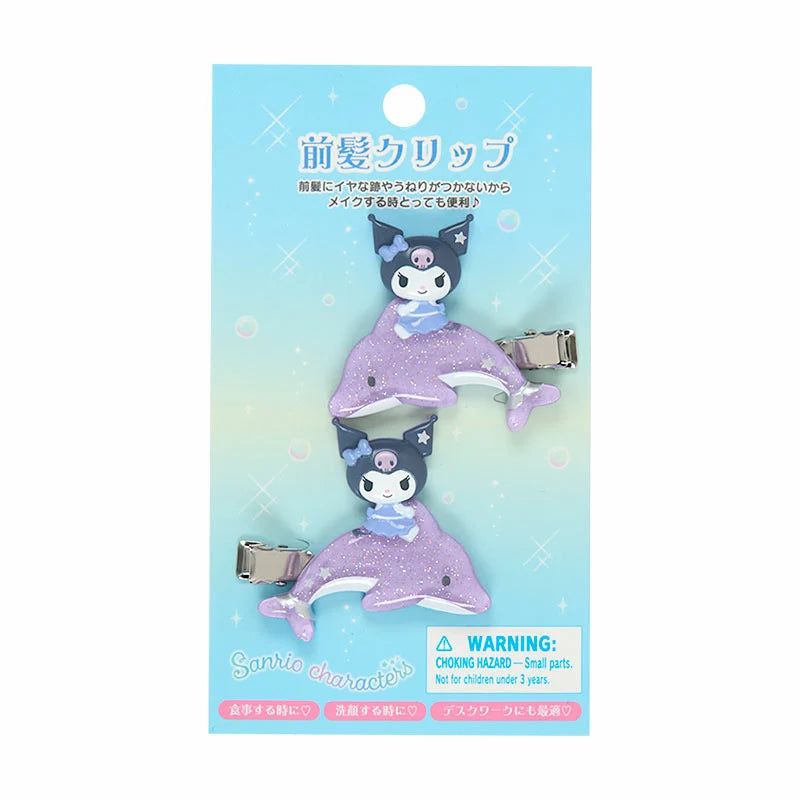 Pre Order Kuromi "Shiny Dolphin" Hair Clips