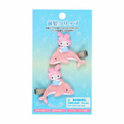 Pre Order My Melody "Shiny Dolphin" Hair Clips