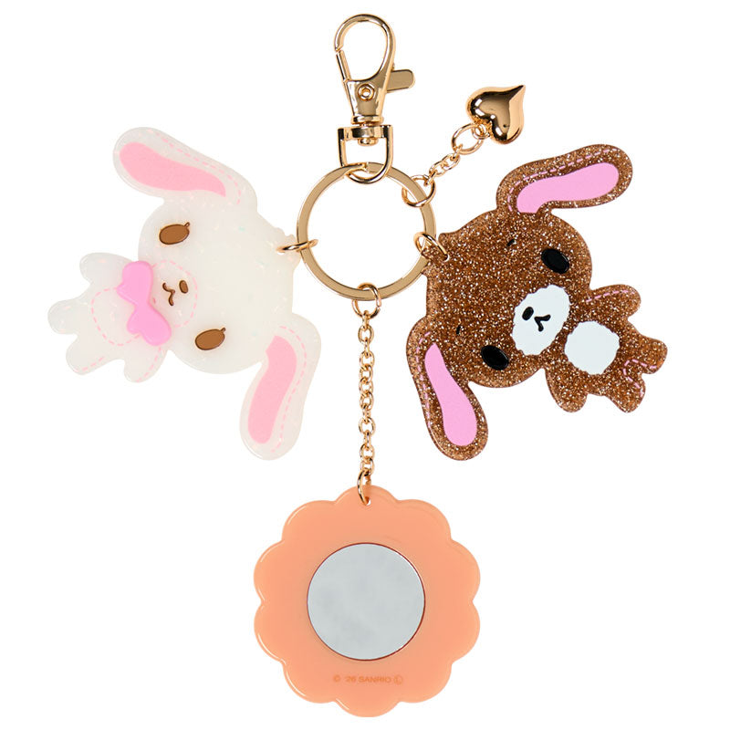 Sugarbunnies Glitter Acrylic Mirror Bag Charm