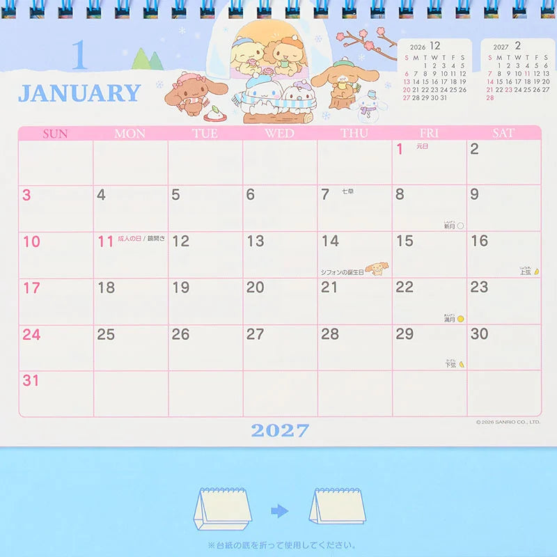 Cinnamoroll 2027 Desk Calendar