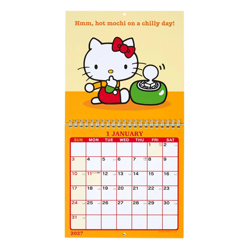 Hello Kitty 2027 Wall Calendar
