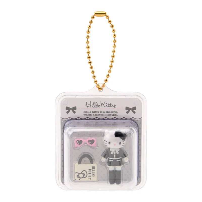 Hello Kitty Miniature Package Keychain [Black]