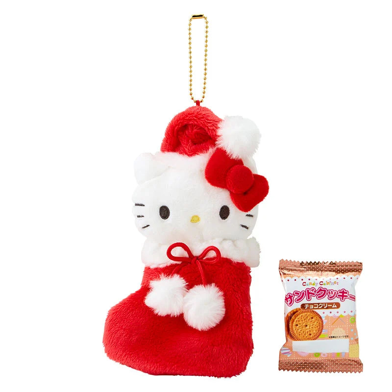 Hello Kitty Christmas Stocking & Snack Plush Mascot