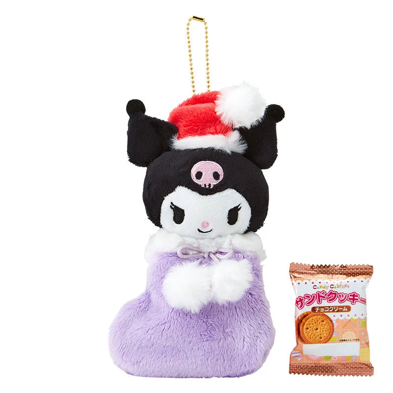 Kuromi Christmas Stocking & Snack Plush Mascot