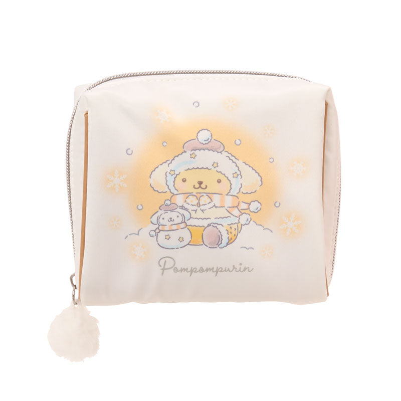 PomPomPurin Snowman Pouch & Snacks