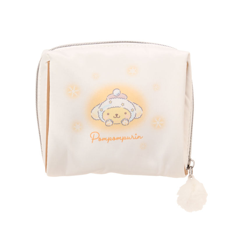 PomPomPurin Snowman Pouch & Snacks