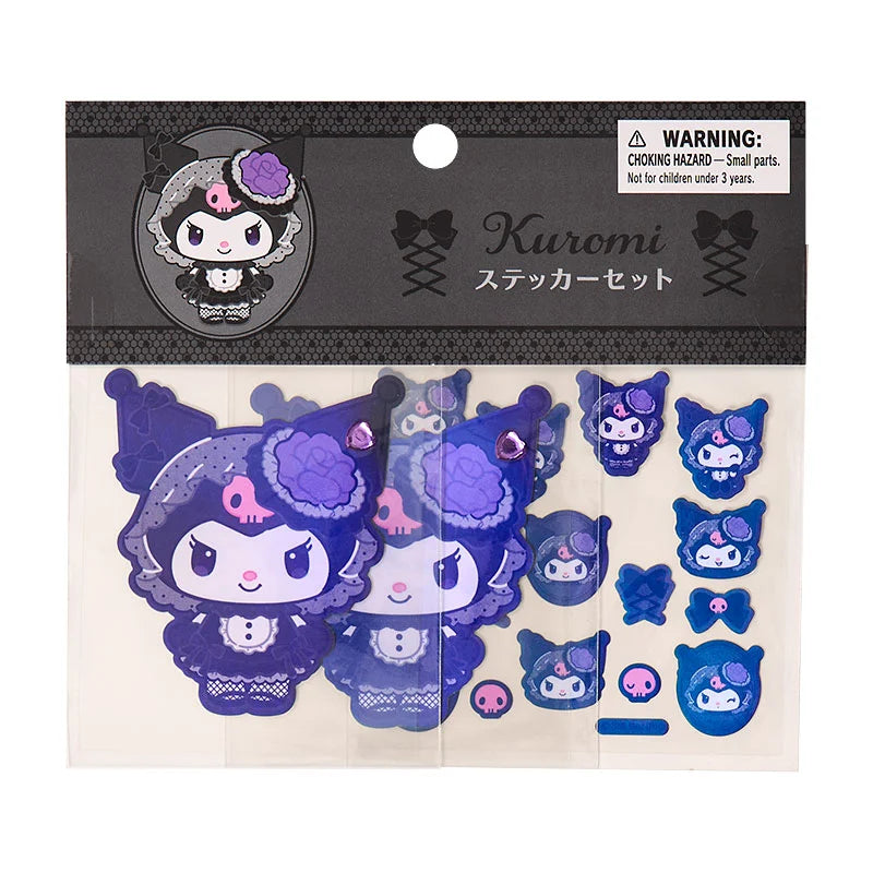 Pre Order Kuromi "Black Kuromi Mode" Sticker Set [Gothic]