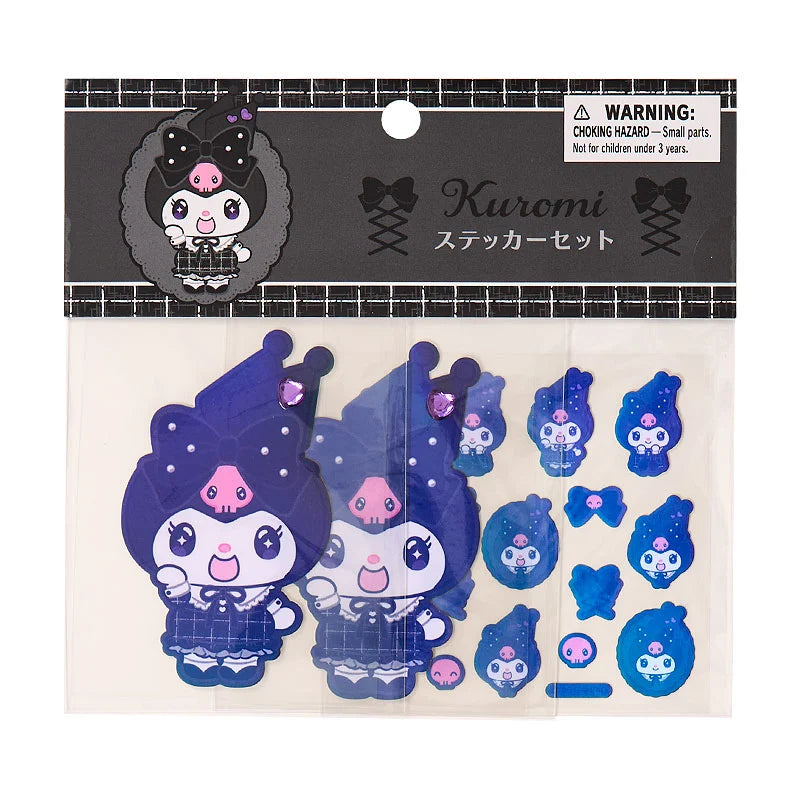 Pre Order Kuromi "Black Kuromi Mode" Sticker Set [Girly]