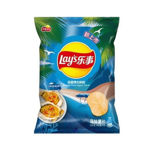 Lay's Roasted Garlic Oyster Chips