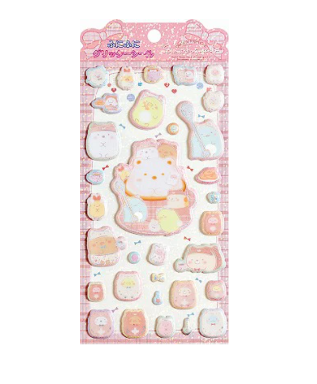 Sumikko Gurashi Bear Cafe Glitter Puffy Sticker