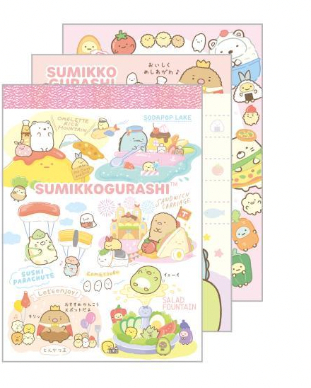 Sumikko Gurashi Food Mini Memo Pad Pink