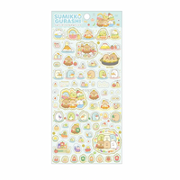 Sumikko Gurashi Food Kingdom Sticker Sheet Blue