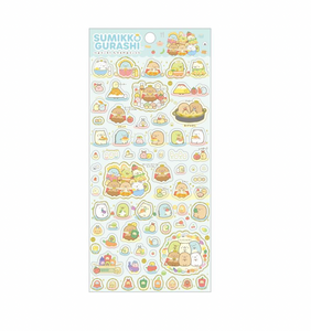 Sumikko Gurashi Food Kingdom Sticker Sheet Blue