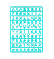 Green English Alphabet Parts