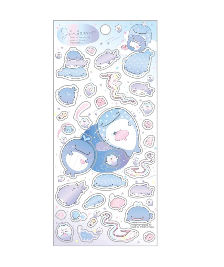 Jinbesan Deep Sea Sticker Sheet White