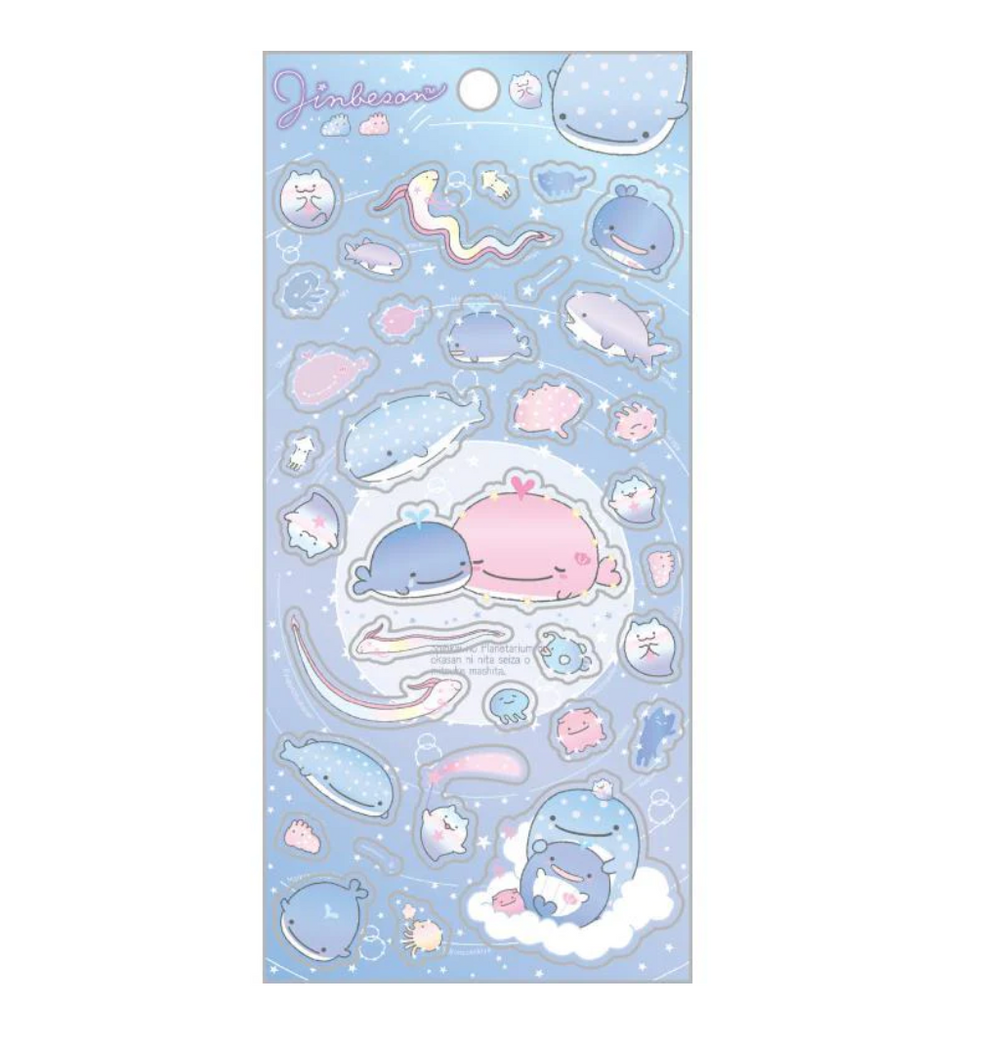 Jinbesan Deep Sea Sticker Sheet Blue